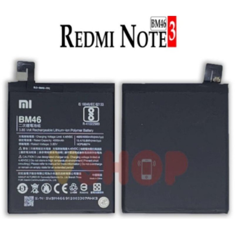 BATRE XIAOMI REDMI NOTE 3 - REDMI NOTE 3PRO - BM46
