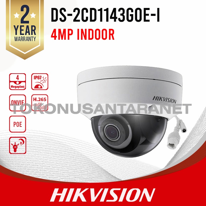 DS-2CD1143G0E-I HIKVISION IP Dome Indoor CCTV 4MP H265