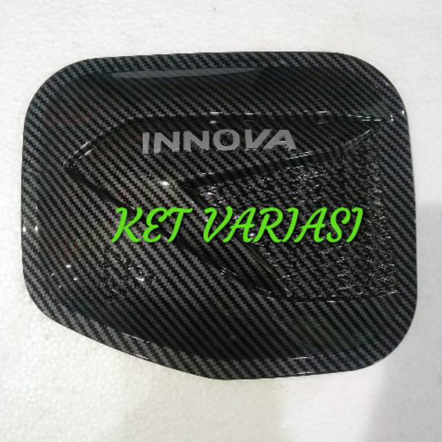 Tank cover- tutup tangki mobil all new innova carbon