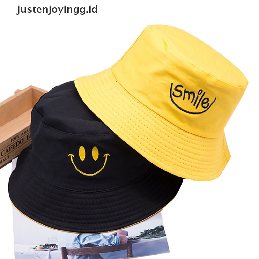 Topi Bucket Model Dua Sisi Gaya Hip Hop Untuk Pria Dan Wanita