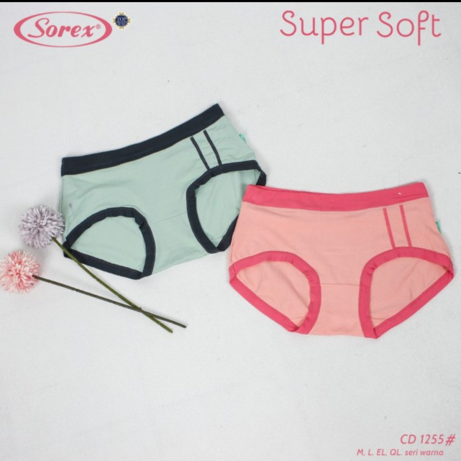 CD CELANA DALAM WANITA SOREX 1255 SUPERSOFT KARET BESAR BESTSELLER BASIC