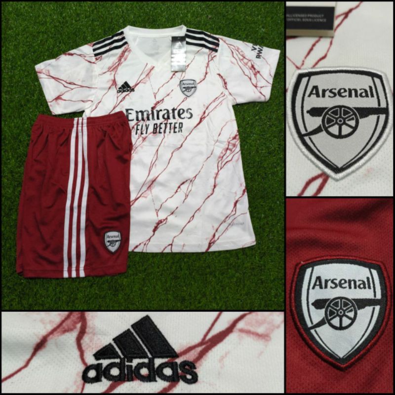 JERSEY KIDS ARSENAL AWAY 2020/2021 BAJU BOLA GRADE ORI