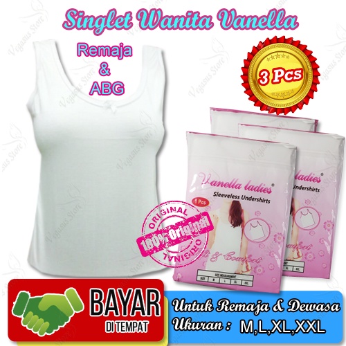 Tanktop &amp; kamisol/Singlet Wanita Remaja dan Dewasa kaos dalam Vanella Tanktop ABG-Vegasus Store(COD)