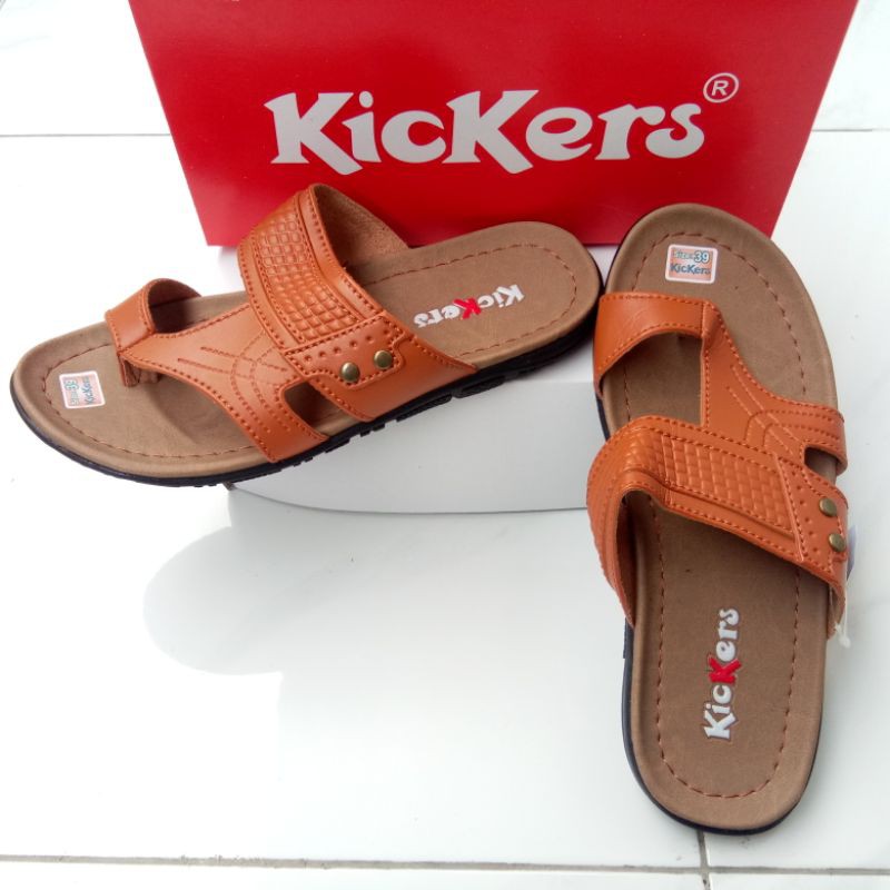 Sandal Pria Kekinian Terbaru Japit Selop Kulit