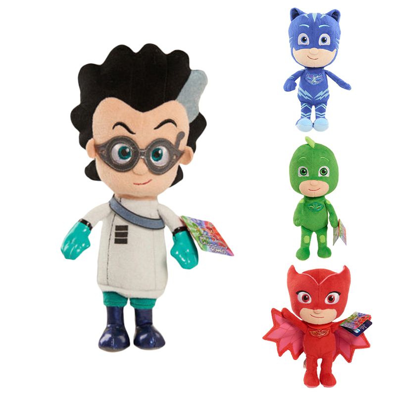 22CM Boneka PJ Masks Gekko Catboy Owlette Romeo Plush Doll Toys Stuffed Soft Kid Gift