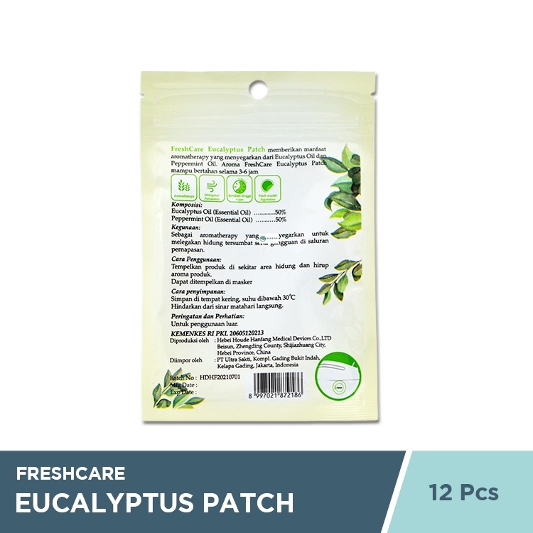 Freshcare Eucalyptus Patch - Sticker Tempel Dengan Aromatherapy