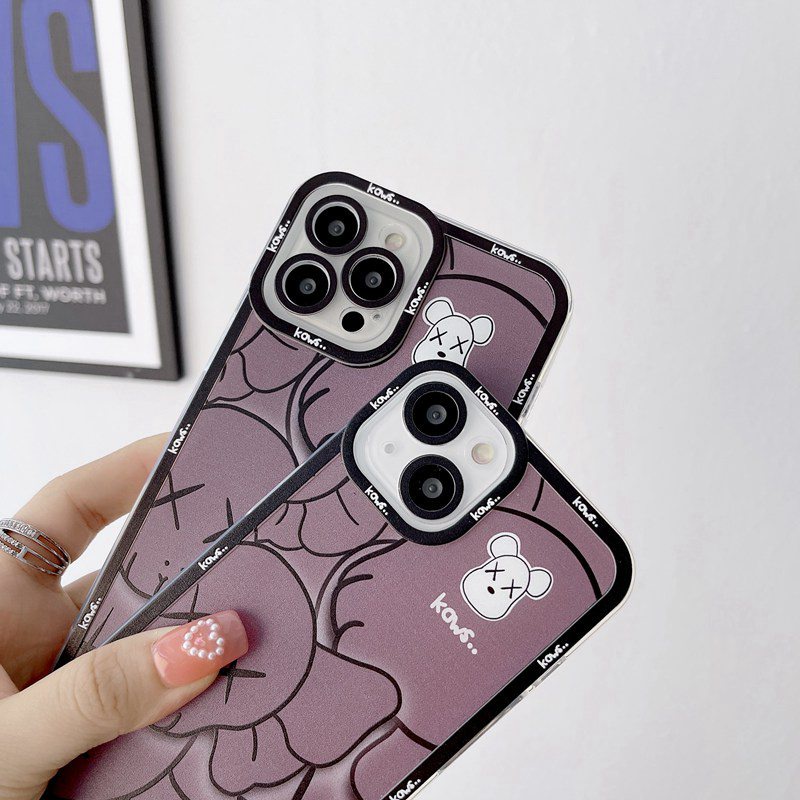 Violent Bear Soft Case iP iPhone 11 12 13 Pro Max 6 6S 7 8 + Plus X XR SE 2020 XS Max Casing