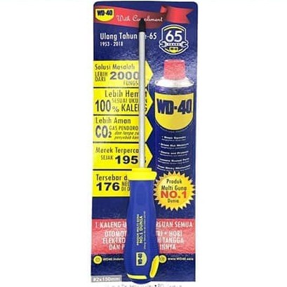 OBENG 6 INCH WD40 / OBENG GAGANG KARET 6&quot; / OBENG WD40 MURAH