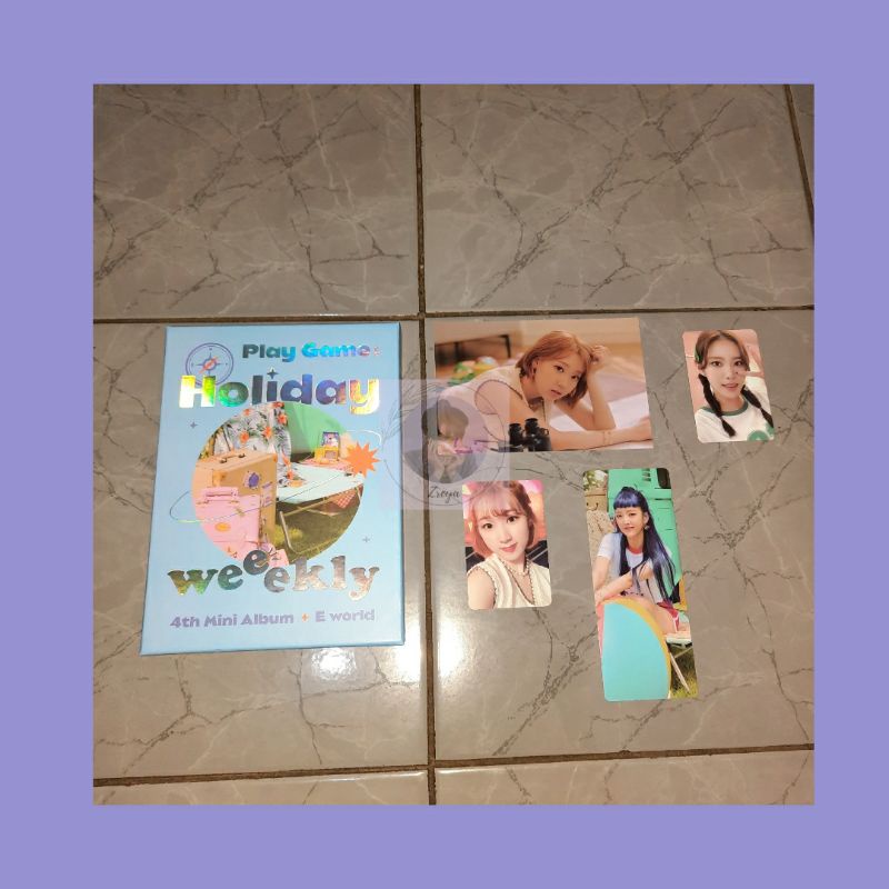 Album Weeekly - 4th Mini Album Play Game : Holiday. Jihan,Jaehee,Jiyoon,Monday,Soeun,Soojin,Zoa