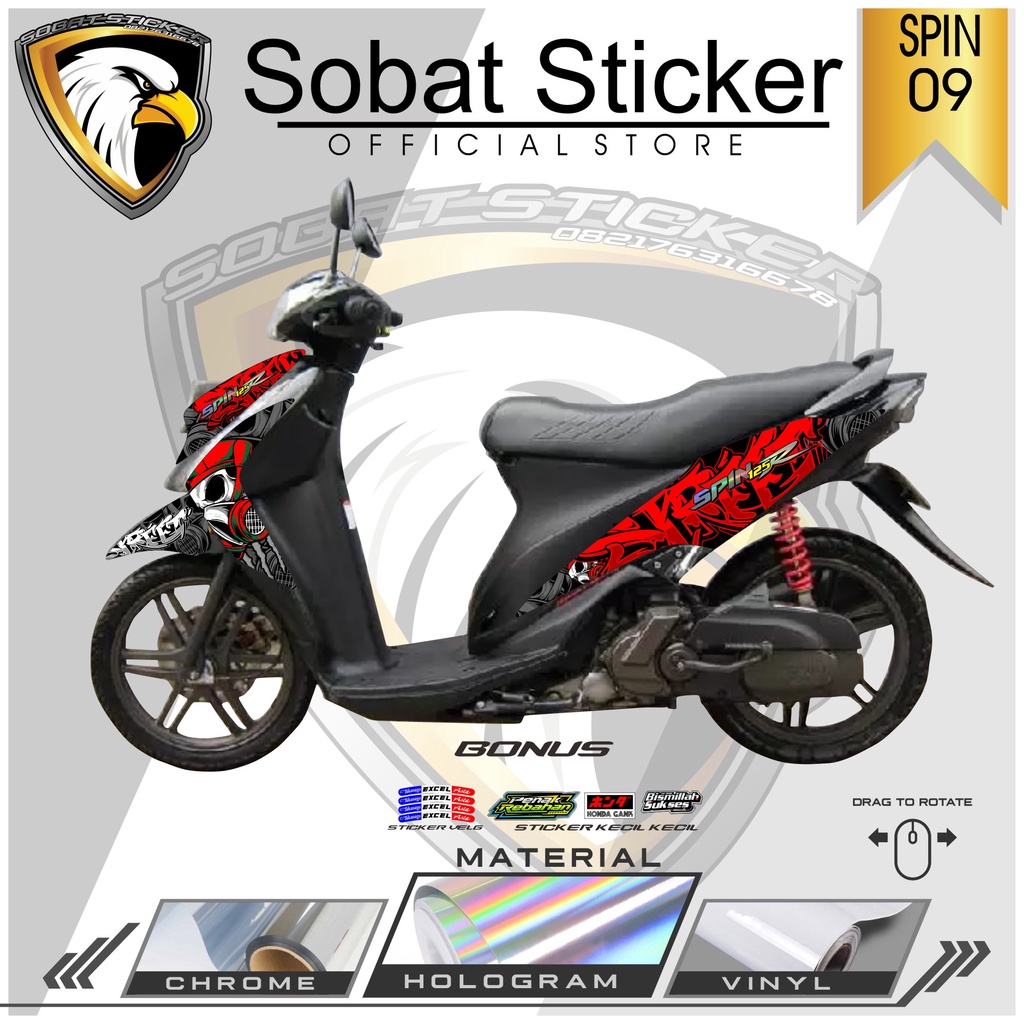 STRIPING SPIN - STRIPING HOLOGRAM SUZUKI SPIN 2006-2011 TENGKORAK