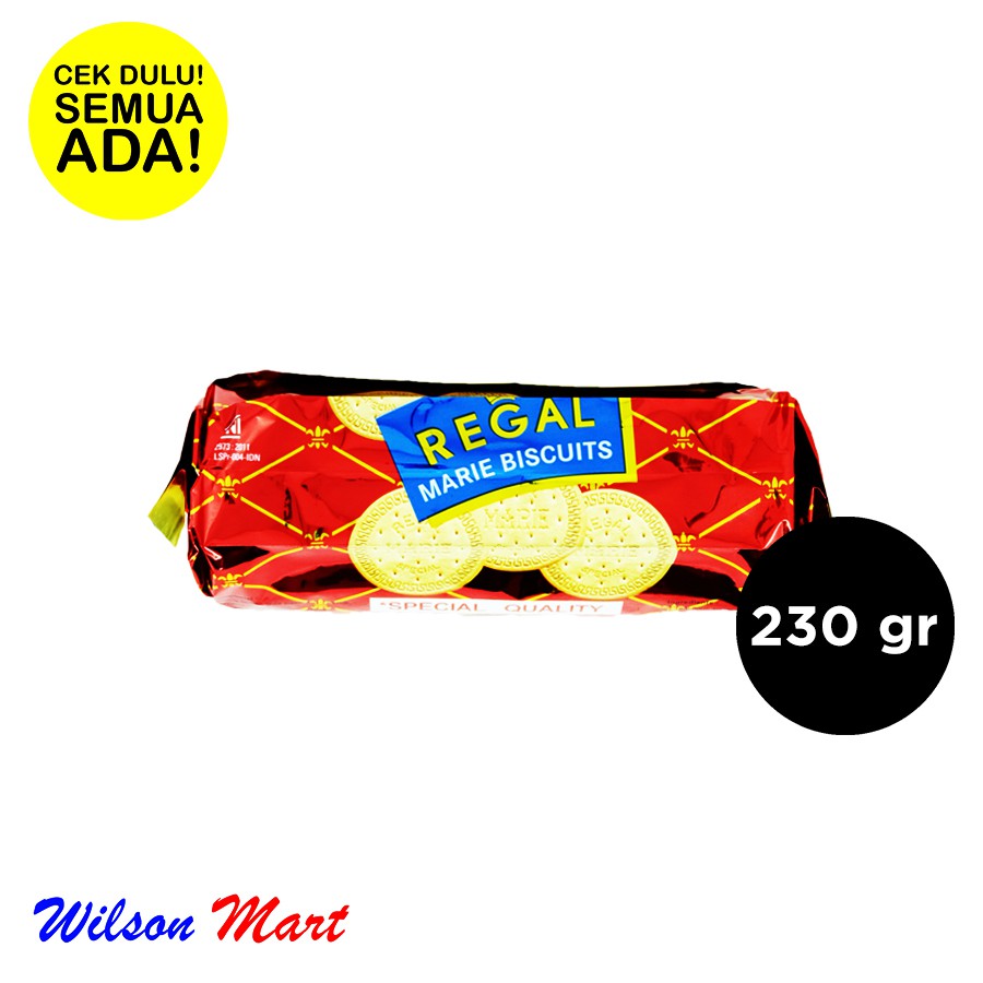 

REGAL MARIE BISCUITS BISKUIT SPECIAL 230 GRAM