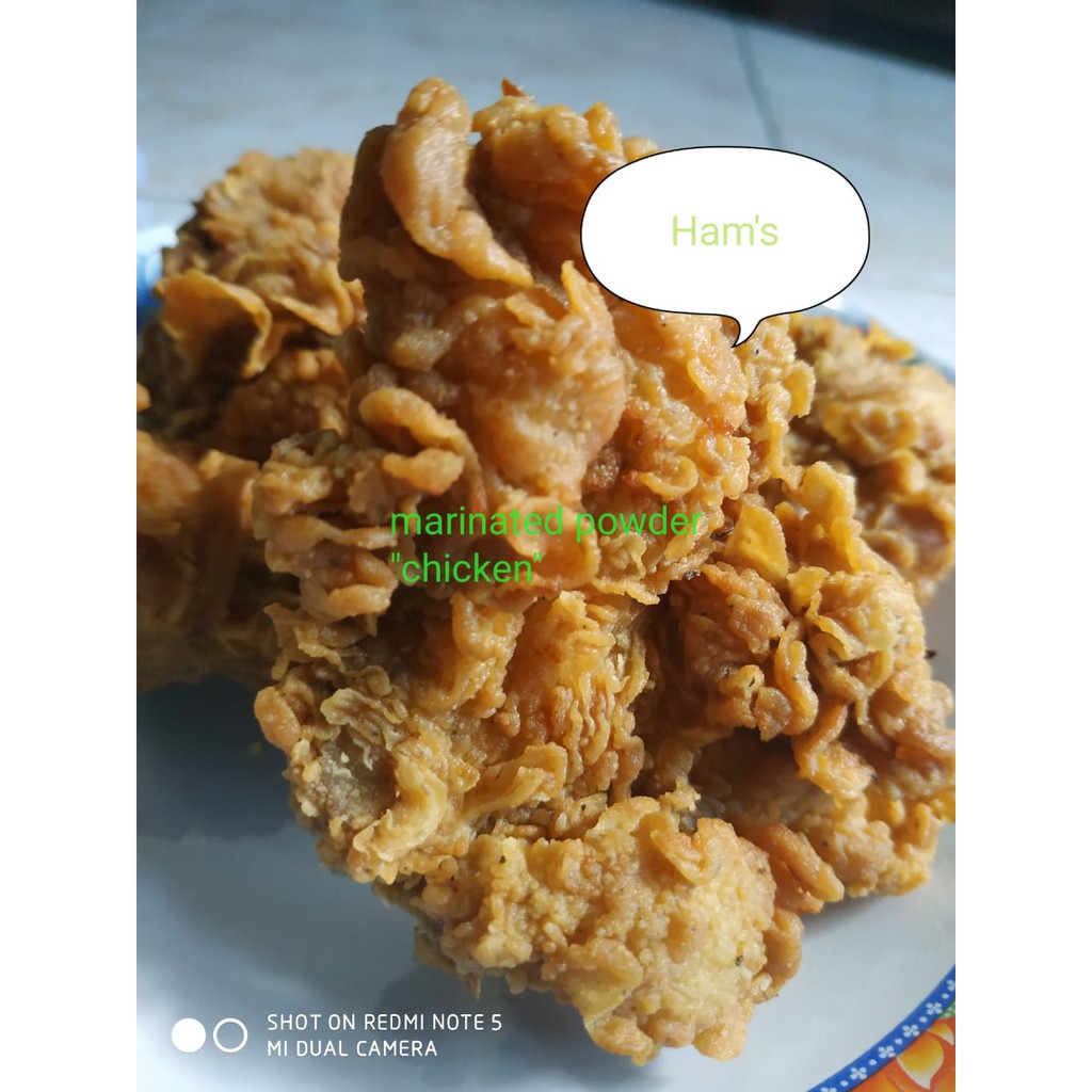 

Tepung fried chicken / Tepung Ayam Geprek (Tepung bumbu500gr,Marinasi20gr,Pelarut20gr)