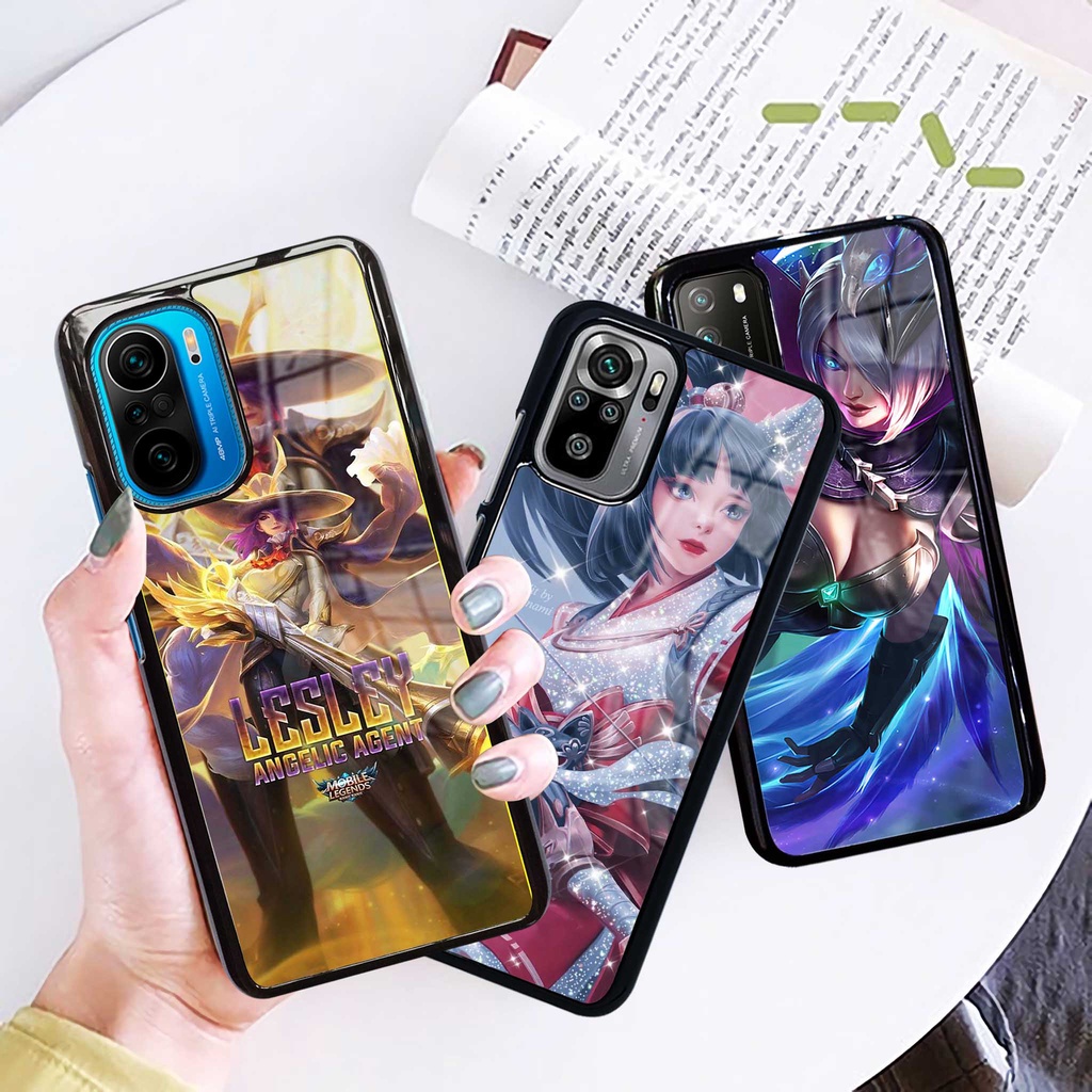 (PC44) Case Glossy Xiaomi Poco F3 M3 Redmi Note 7 8 9 Pro 10 10s 10 Pro Mobile Legend Lesley Miya