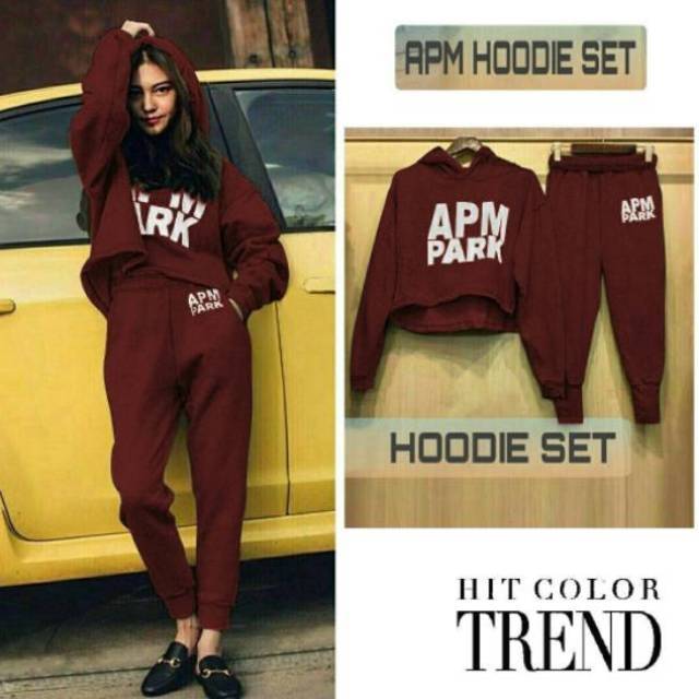 Setelan Wanita Setelan Olahraga Setelan Training Wanita Jogger Crop Top Import Murah Best Seller New