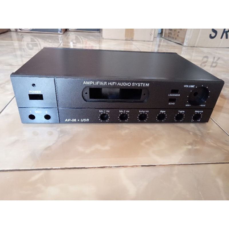 BOX AMPLIFIER AP-06 + USB (BONUS KNOP)