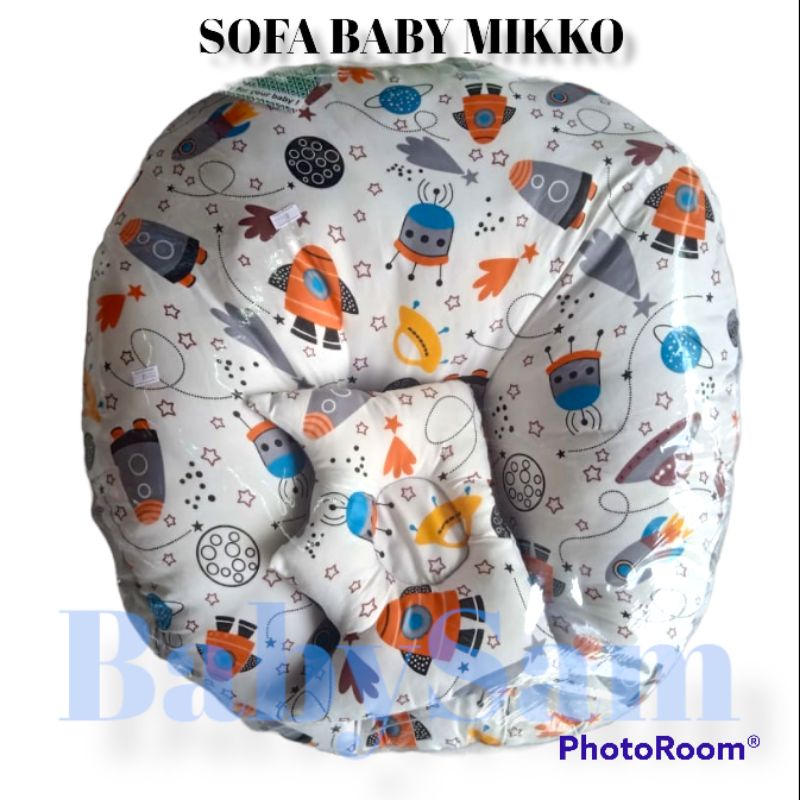 Sofa Bayi Merk Mikko || Sofa Bayi Premium SABUK PENGAMAN Multifungsi FREE Bantal