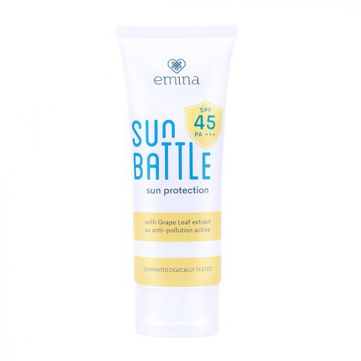 Emina Sun Battle SPF 45 PA+++ 30 ml / emina sunblock sun protection sunscreen