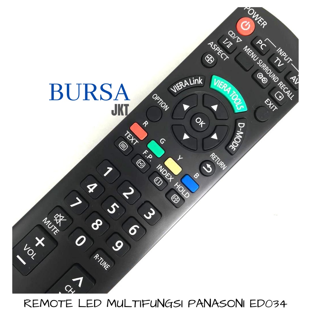 REMOTE TV PANASONI VIERRA DIGITAL MULTIFUNGSI REMOT PENGGANTI ED034