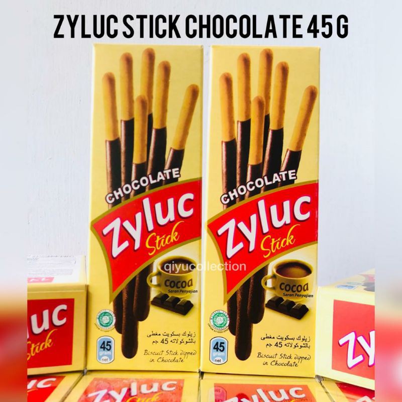 Zyluc Coklat Box 45gr Biskuit Stik Pocky Cemilan Anak Murah