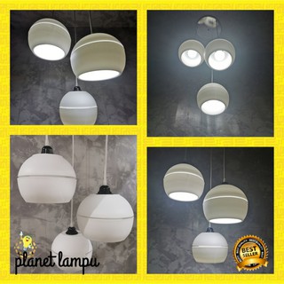 KAP LAMPU GANTUNG HIAS 3 IN 1 MINIMALIS CAFE  PLAFON 