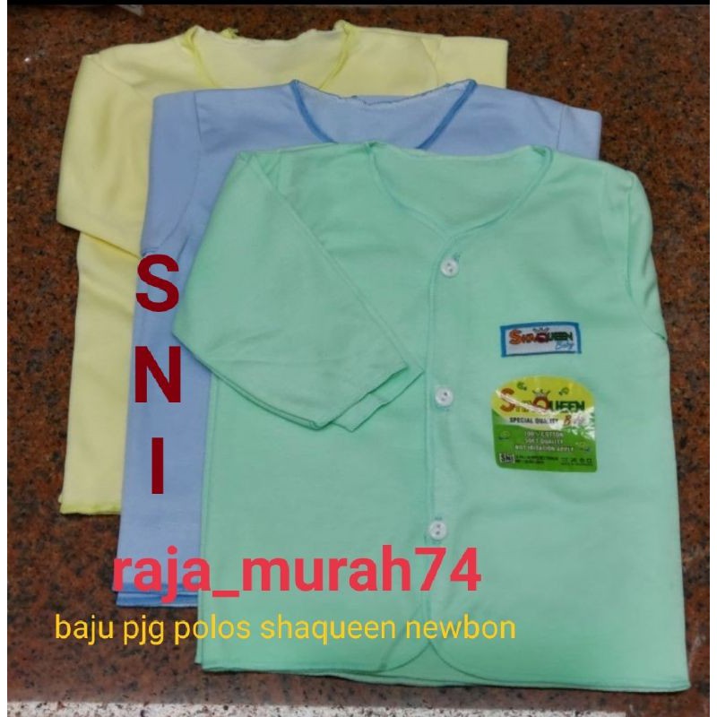 6 pcs baju panjang shaqueen polos SNI