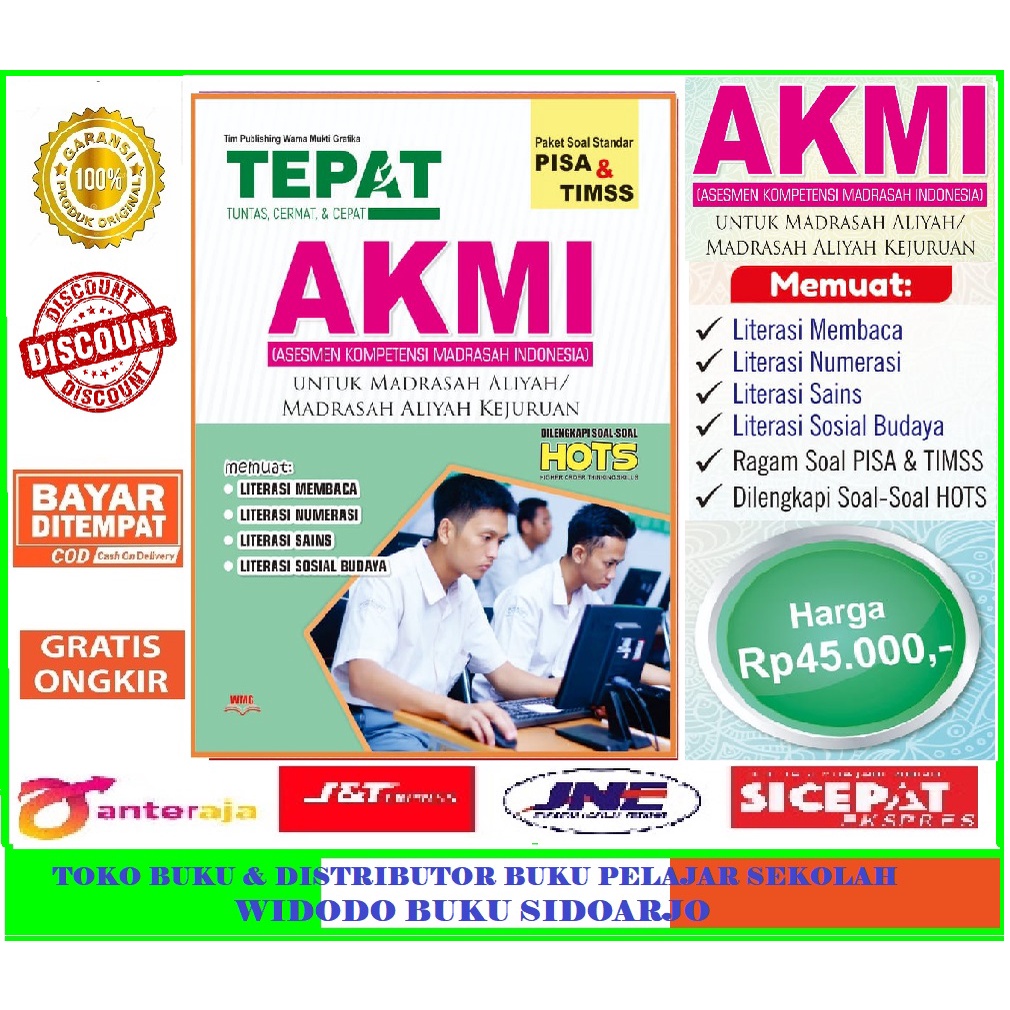 diskon BUKU AKMI MA Plus Soal-Soal HOTS - Warna Mukti Grafika
