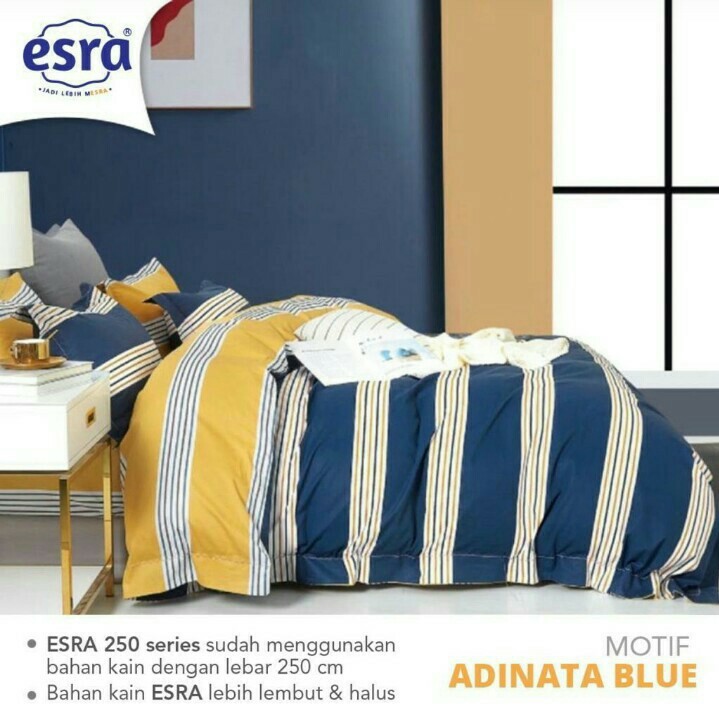 SPREI BEDCOVER KATUN ESRA ARDINATA BLUE