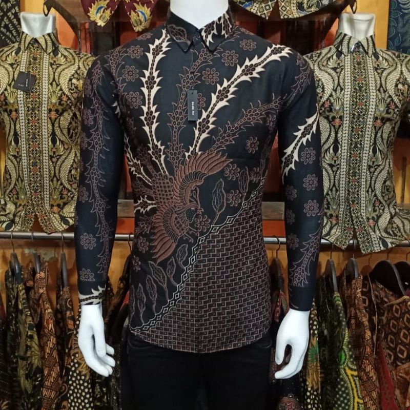 [BAJUBATIKPRIA] BAJU BATIK PRIA SLIMFIT MODERN LENGAN PANJANG SIZE M L XL XXL NEW PRODUK