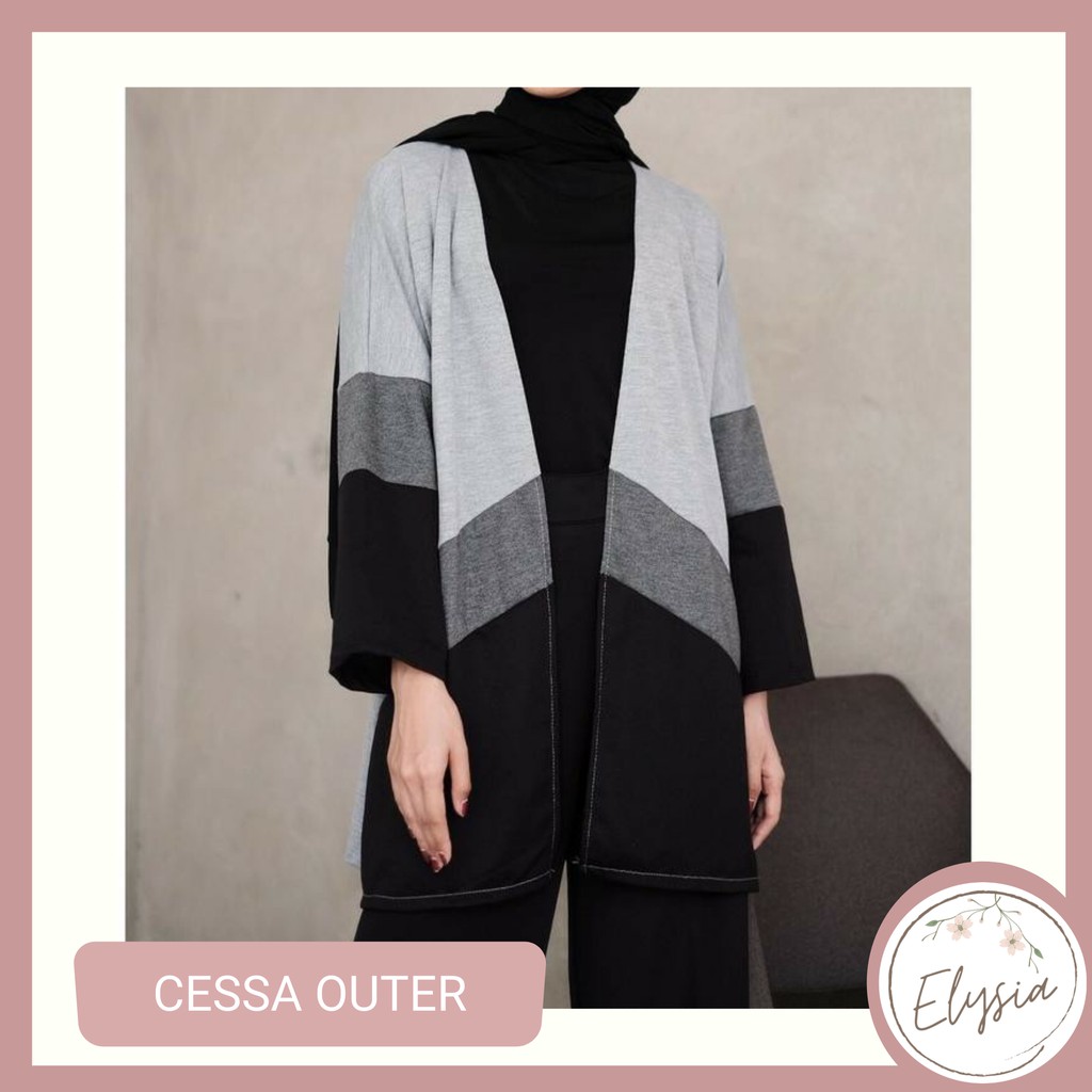 Cessa Outer Triple Colour Dark Gray Black