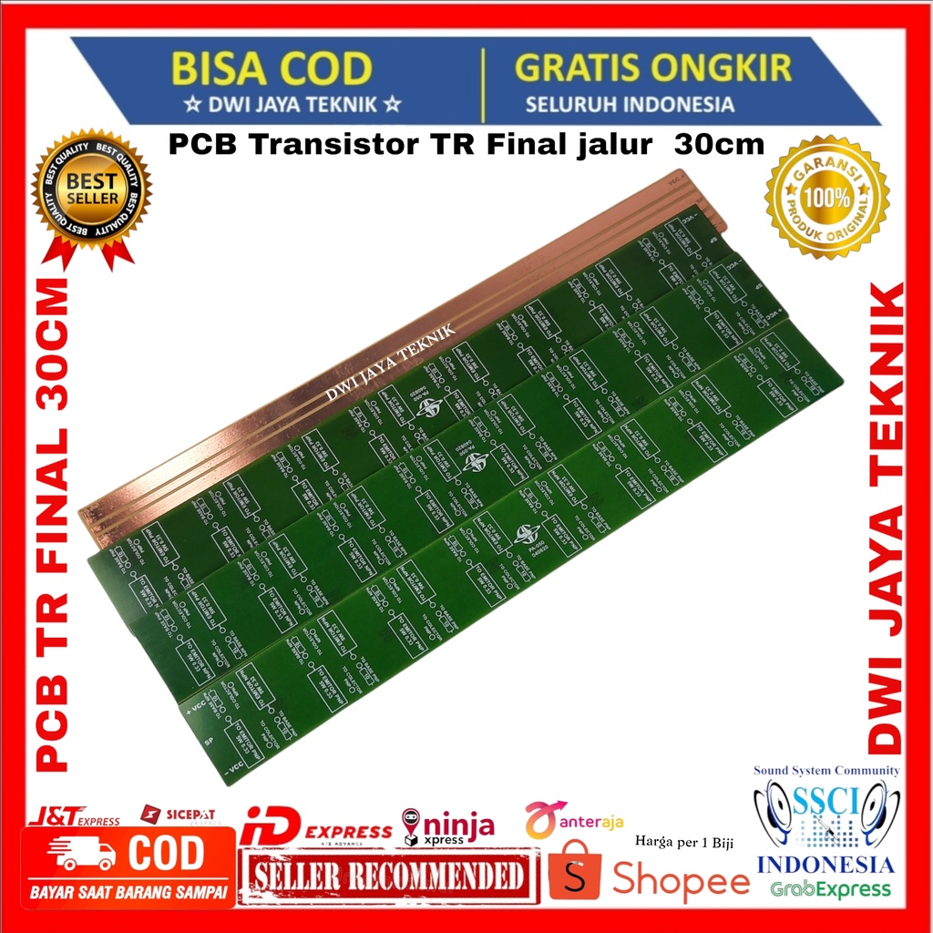 PCB Transistor TR Final/ jalur  30cm