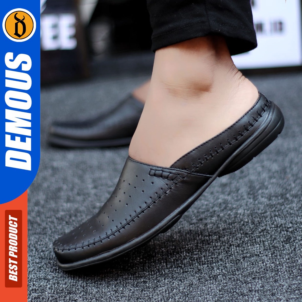 Sepatu Sandal Bustong Pria Casual Kulit Asli DEMOUS TRUNKZ