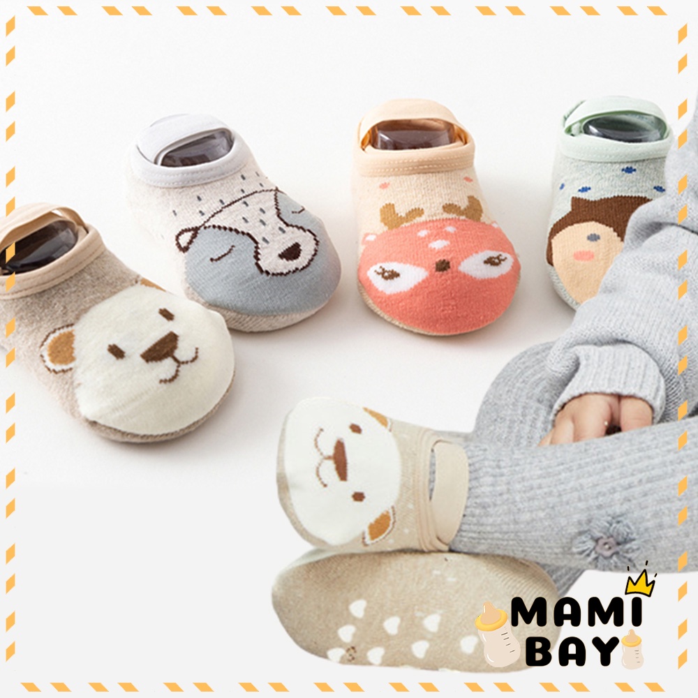 OKEYI Kaos kaki anak cute animals anti slip kaus kaki bayi motif binatang