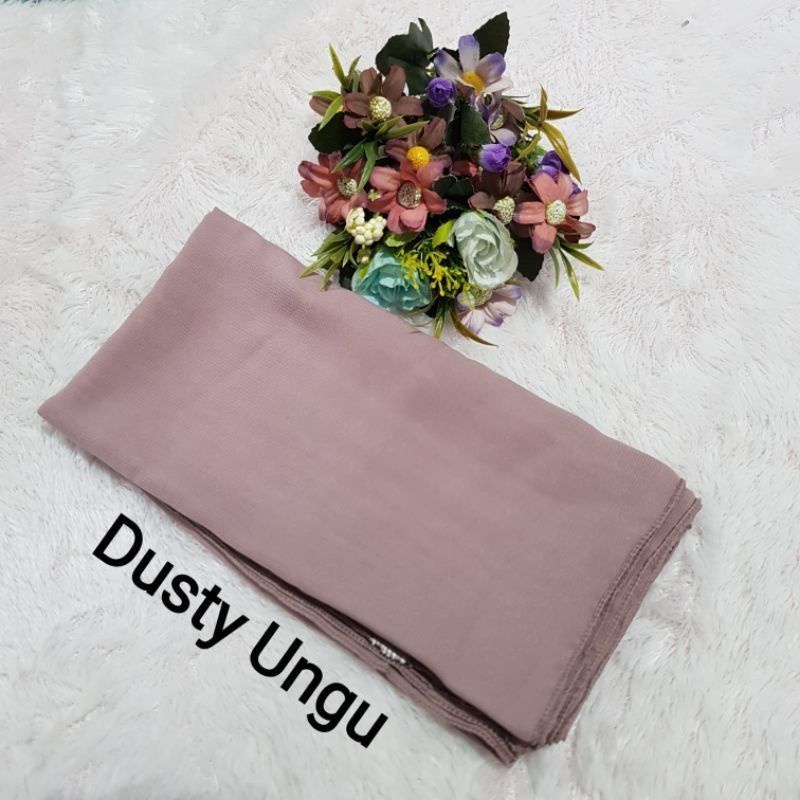 (TERMURAH) hijab Segiempat Bella Square Pollycotton premium-Dusty ungu
