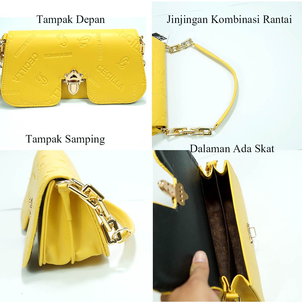TUAH SLIMBAGS / SL CeciLLa Bordir 2 Tali MX 3798 / Tas Fashion Wanita Terbaru / Best Seller