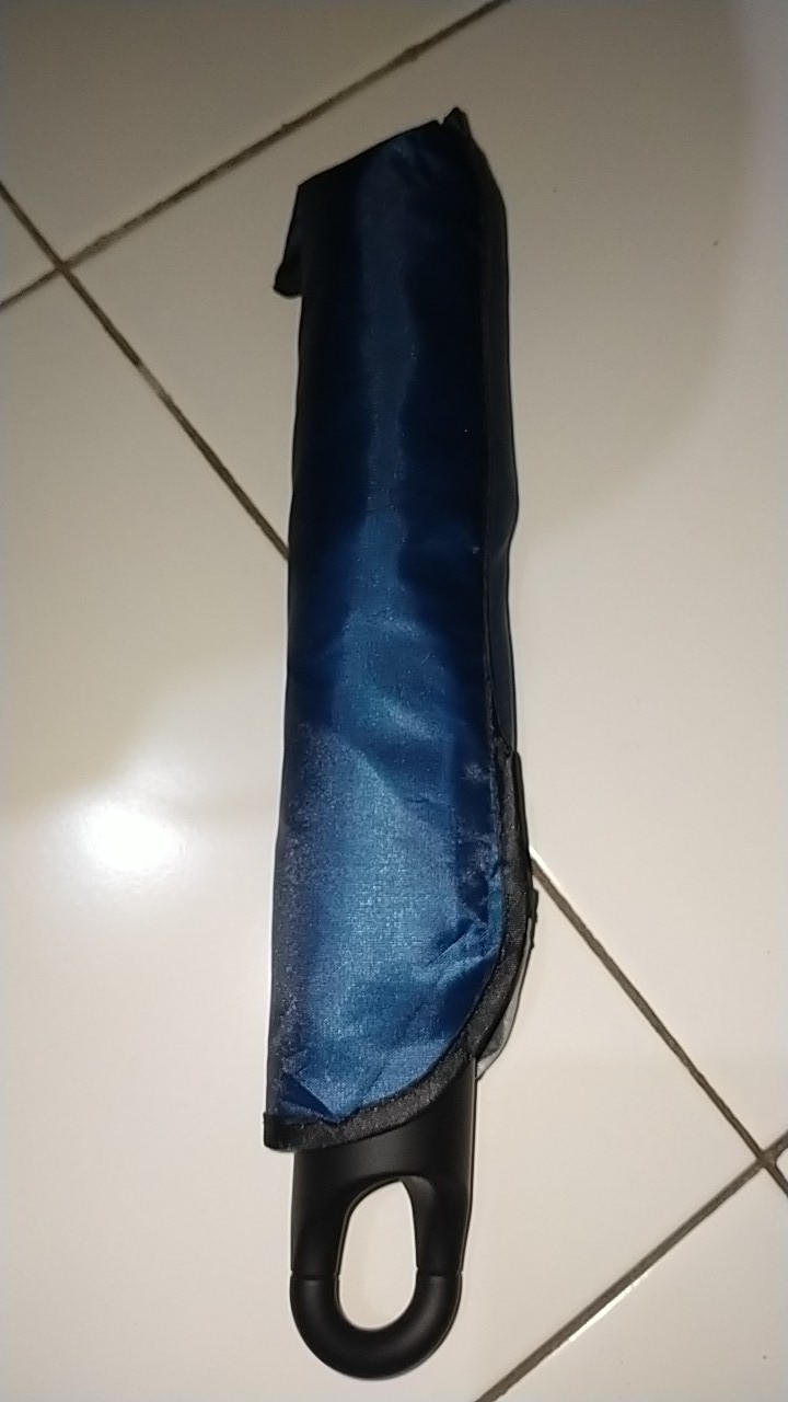 Payung Lipat Gagang Tumbler Travel Korea Lapis Silver Umbrella Anti Uv