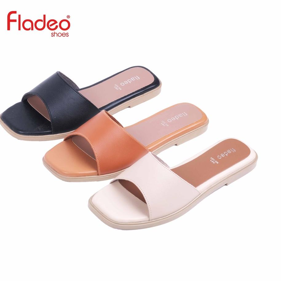 <JoN ✩> Fladeo K20/LDS324-1RV/ Sandal Teplek Slide Wanita [ Flat Slippers ] Paling.popular