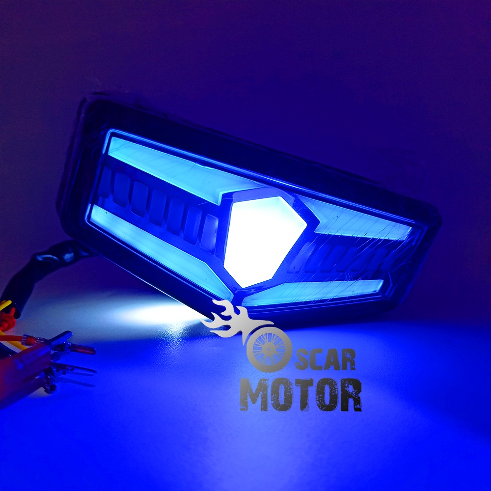 LAMPU STOP RX KING NEW 2018 LED RUNNING SEN BUNTUT NEW MULTICOLOR NEWS motor