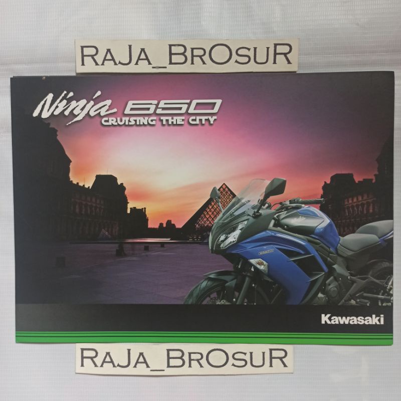 Poster brosur katalog leaflet Kawasaki Ninja650/Ninja 650 2012