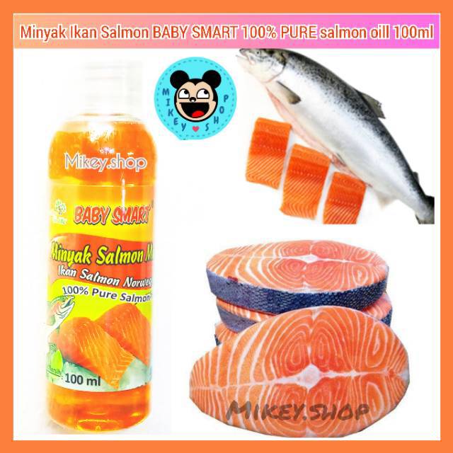 Minyak Salmon Bayi Balita Anak Anak Dewasa 100ml Baby Smart Premium Mpasi Salmon Oil Shopee Indonesia