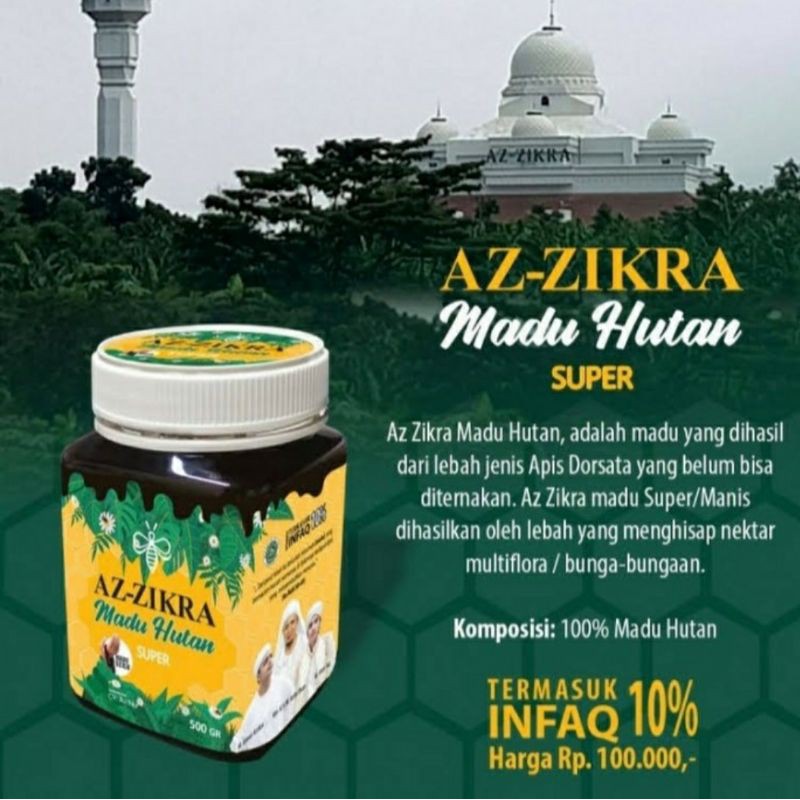 

Madu ZA ZIKRA Isi 500 gr Madu Hutan Super AZ ZIKRA 100 % Asli Original