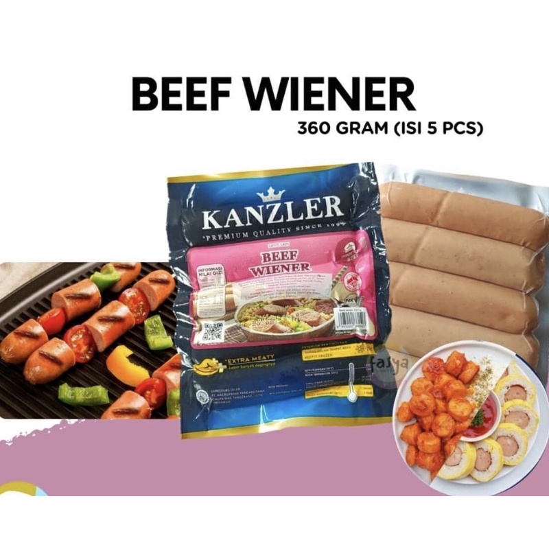 

Kanzler Beef wiener 360g