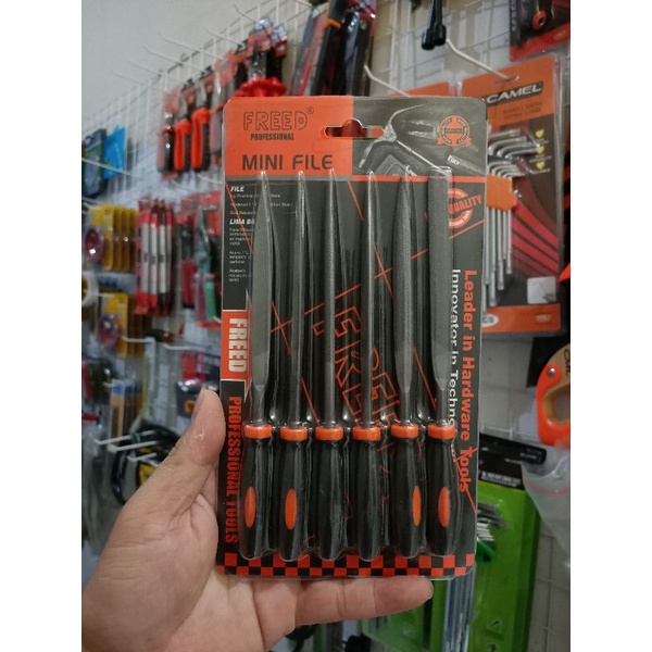 fredd mini file / set alat kikir besi 6pcs