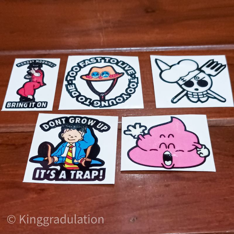 

Sticker - Anime Package (Arale, Kobo Chan, One Piece)