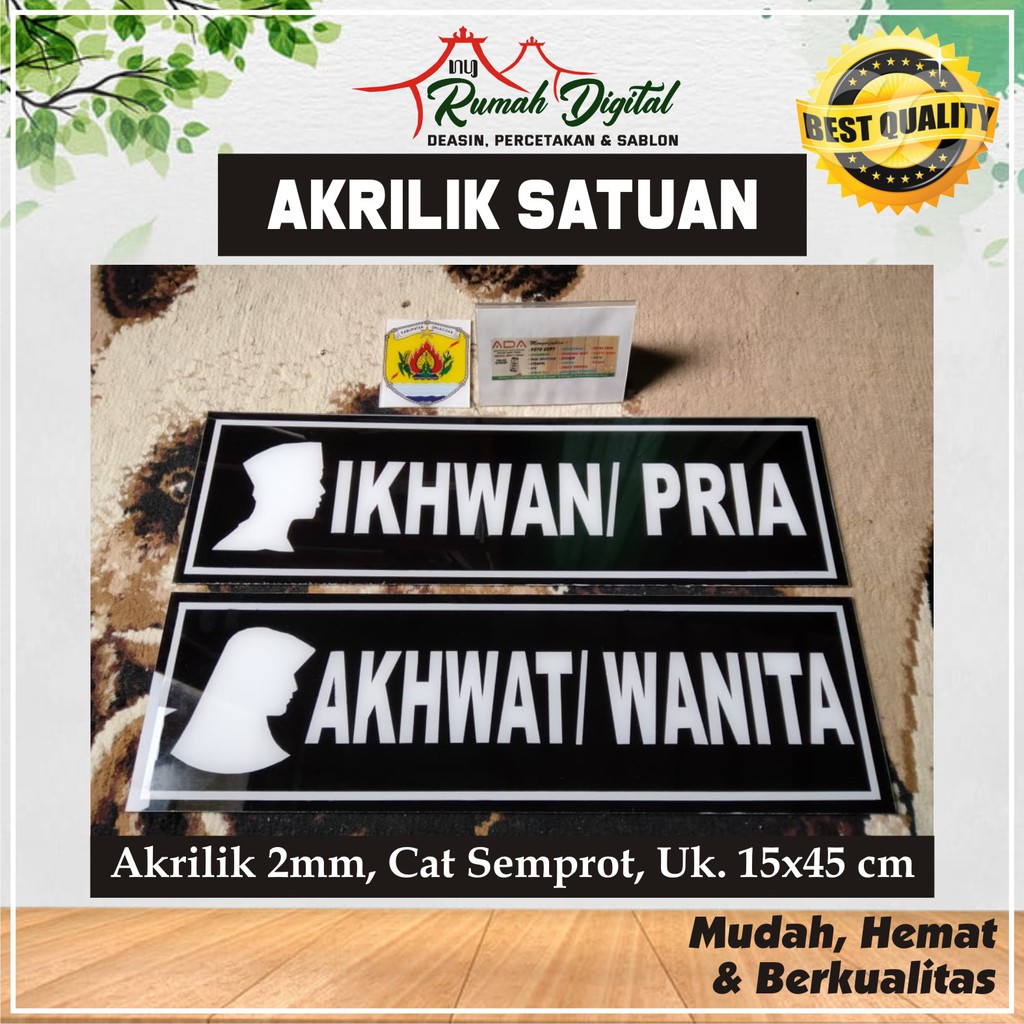 

PAPAN AKRILIK, PAPAN NAMA, TULISAN AKRILIK, AKRILIK CUSTOM