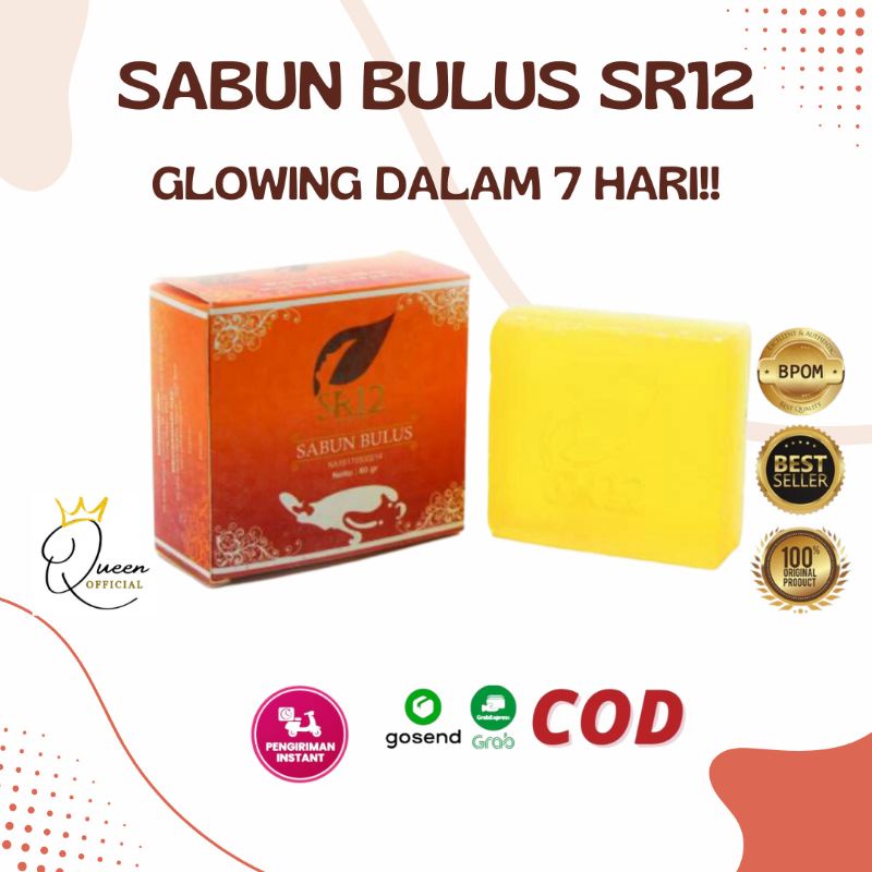 SABUN BULUS SR12 HERBAL BPOM TERLARIS! SABUN WAJAH / SABUN GATAL / BULUS BAR SOAP ORIGINAL AMAN / SABUN MUKA GLOWING PENGHILANG FLEK HITAM DAN PERAWATAN WAJAH BERJERAWAT SABUN BULUS SR12