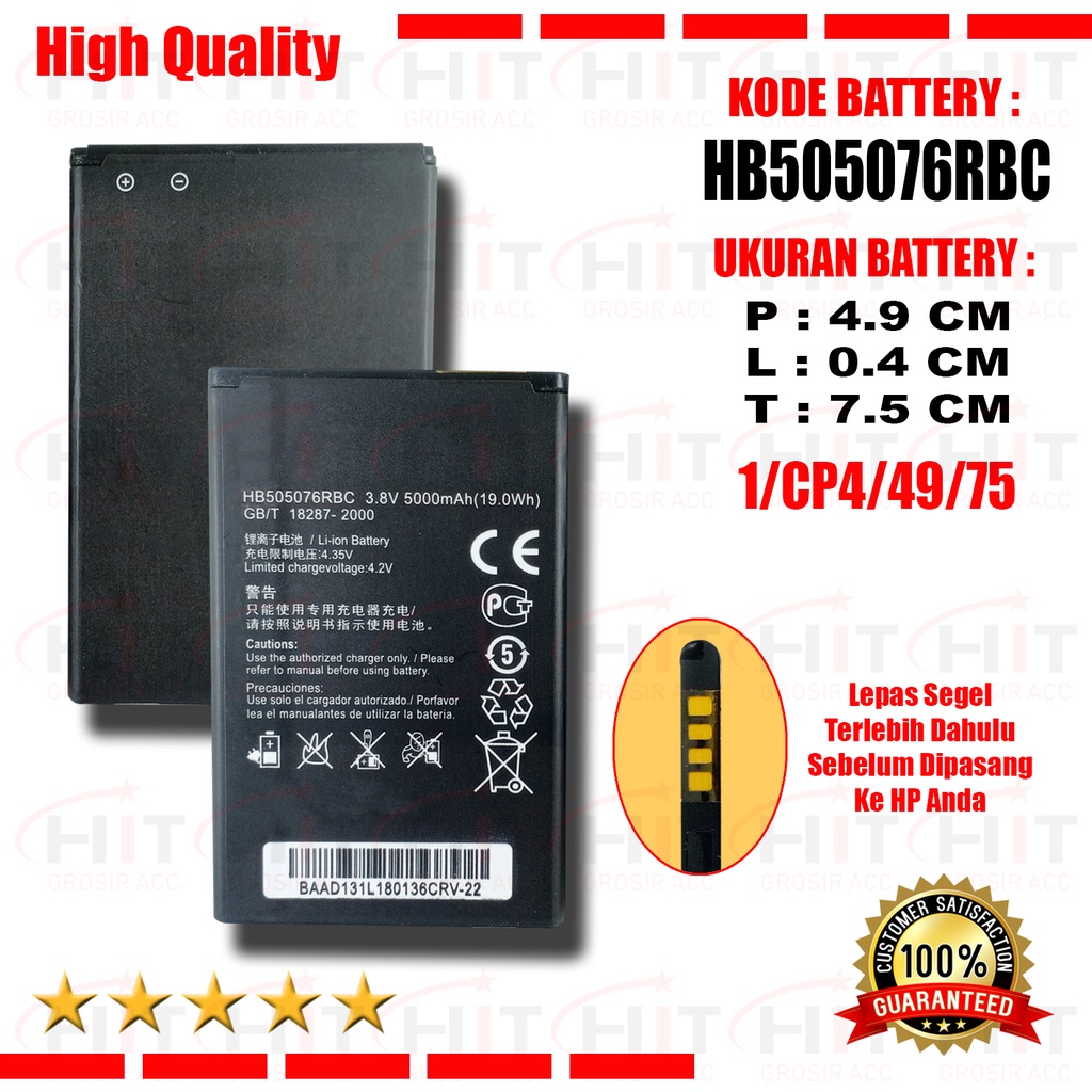 Battery Baterai HB505076RBC For Huawei Y3 II Y3II-U22 G606 G610 G610S