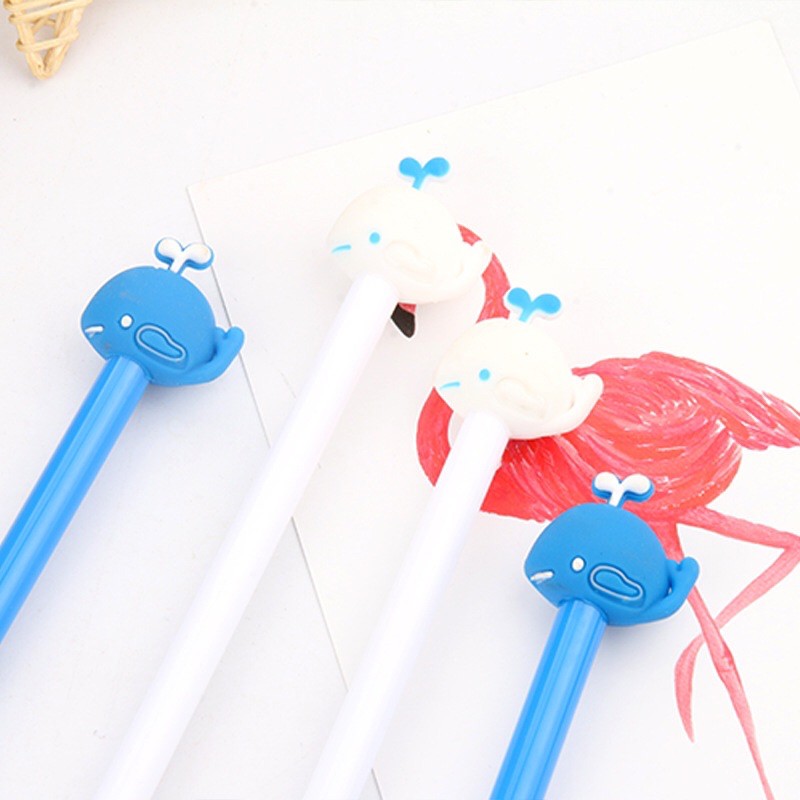 Pulpen karakter lucu / alat tulis sekolah / pen lucu motif paus