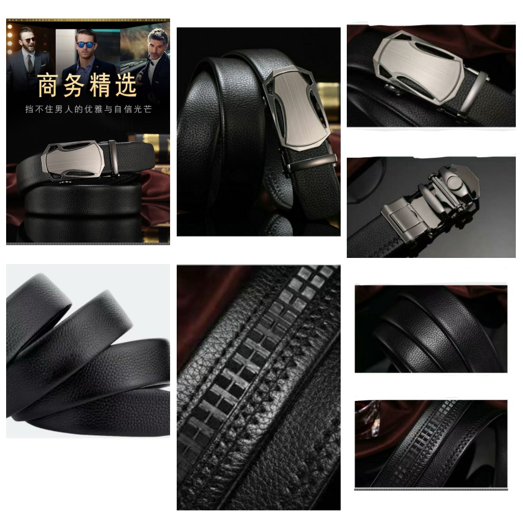 (Rowling )Ikat Ban Pinggang Impor Pria Fashion Belt Gasper Cowo Sabuk Kulit Men Belt