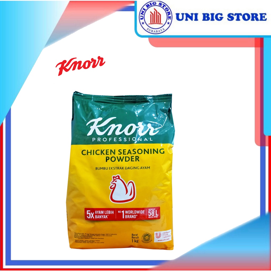 

KNORR Chicken Seasoning Powder 1 Kg Bubuk Kaldu Ayam