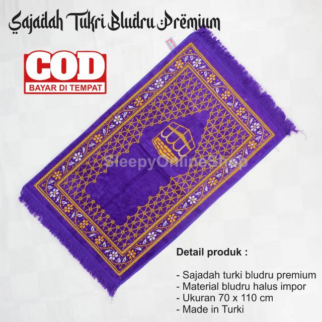 Sajadah turki murah dewasa ukuran 70 x 110 cm turkish